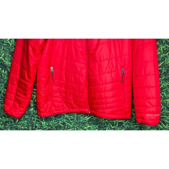 Nebraska Cornhuskers Men’s Medium Red Columbia Omni Heat Full Zip Puffer Jacket - Picture 3 of 6